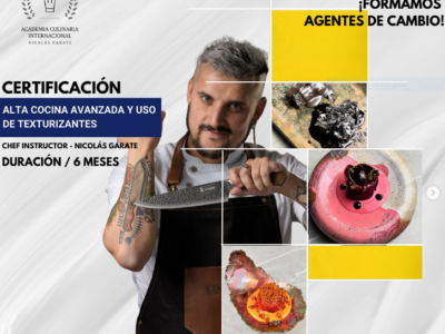 Certificación intensiva en Alta Cocina avanzada y uso de texturizantes