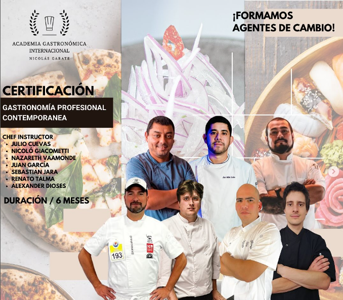 Certificación Intensiva en Gastronomía Profesional Contemporánea