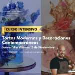 Tortas modernas y decoraciones contemporáneas